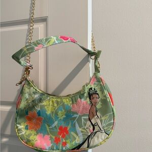 Disney Green Floral Shoulder Bag